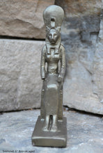 Load image into Gallery viewer, History Egyptian Goddess Sekhmet seated Sculpture Statue 6" www.Neo-Mfg.com Museum Replica
