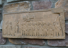 Load image into Gallery viewer, Assyrian Persian Behistun Inscription Darius the Great art Sculpture wall plaque relief 14" www.Neo-Mfg.com L10