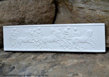 Load image into Gallery viewer, History Roman 3 Chariots Stela Fragment Sculptural wall relief plaque www.Neo-Mfg.com 9"