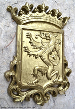 Load image into Gallery viewer, Decor Coat of Arms Lion wall plaque sign 14" www.Neo-Mfg.com home garden decor art medieval