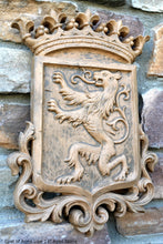 Load image into Gallery viewer, Decor Coat of Arms Lion wall plaque sign 14" www.Neo-Mfg.com home garden decor art medieval