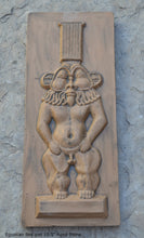 Load image into Gallery viewer, History Egyptian Bes god Sculptural wall relief www.Neo-Mfg.com 10.5" j10