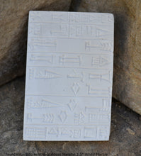 Load image into Gallery viewer, Cuneiform foundation slab from the temple of the goddess Nanshé, Sumerian tablet museum replica cuneiform tablet Sculpture www.Neo-Mfg.com
