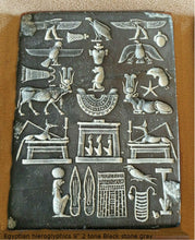 Load image into Gallery viewer, History Egyptian hieroglyphics Fragment Sculptural wall relief plaque www.Neo-Mfg.com 9" Museum reproduction
