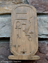 Load image into Gallery viewer, Egyptian King Tut Cartouche tomb Artifact Carved Sculpture Statue 7" ww.Neo-Mfg.com Home decor tutankhamun