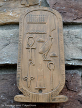 Load image into Gallery viewer, Egyptian King Tut Cartouche tomb Artifact Carved Sculpture Statue 7" ww.Neo-Mfg.com Home decor tutankhamun