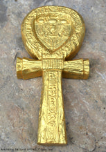 Load image into Gallery viewer, History Egyptian Ankh King Tut tomb Artifact Sculpture Statue 7" Tall www.Neo-Mfg.com wall plaque museum replica