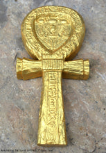 Load image into Gallery viewer, History Egyptian Ankh King Tut tomb Artifact Sculpture Statue 7" Tall www.Neo-Mfg.com wall plaque museum replica
