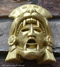Load image into Gallery viewer, History Aztec Maya Artifact Warrior mask Jaguar Sculpture Statue 5" Tall www.Neo-Mfg.com