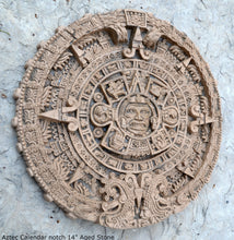 Load image into Gallery viewer, Aztec Mayan Calendar noch Artifact Carved Sculpture Statue 14" www.Neo-Mfg.com