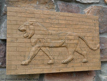 Load image into Gallery viewer, Assyrian Babylonian Lion Processional Way wall plaque art Sculpture 15.25" www.Neo-Mfg.com