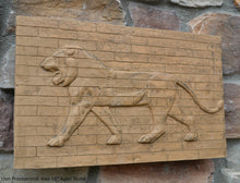 Load image into Gallery viewer, Assyrian Babylonian Lion Processional Way wall plaque art Sculpture 15.25" www.Neo-Mfg.com