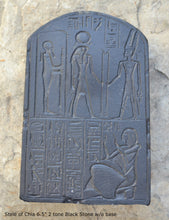 Load image into Gallery viewer, Egyptian votive stele of Chia scribe & treasurer of Ramses II Sculpture Statue Fragment 6.5" Tall www.Neo-Mfg.com