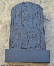 Load image into Gallery viewer, Egyptian votive stele of Chia scribe & treasurer of Ramses II Sculpture Statue Fragment 6.5" Tall www.Neo-Mfg.com