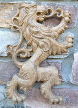 Load image into Gallery viewer, Animal LION Rampant Lowenbrau sculpture wall art frieze www.Neo-Mfg.com 12" medieval a9