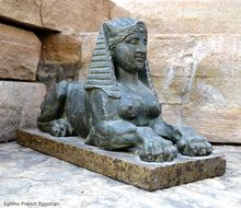Load image into Gallery viewer, Egyptian French Sphinx Female statue fragment replica sculpture Artifact 13.75" www.Neo-Mfg.com
