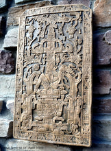 Load image into Gallery viewer, History Aztec Mayan sarcophagus of king K’inich Janaab’ Pakal wall plaque art 18" www.Neo-Mfg.com