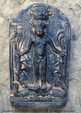 Load image into Gallery viewer, History Egyptian Metternich Magic Stela Plaque Artifact Sculpture 9.5" www.Neo-Mfg.com home decor g3