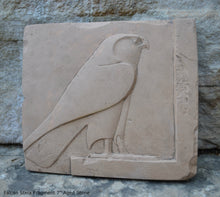 Load image into Gallery viewer, History Egyptian Falcon Stela Fragment Sculptural wall relief plaque www.Neo-Mfg.com 7" museum reproduction b20