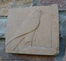 Load image into Gallery viewer, History Egyptian Falcon Stela Fragment Sculptural wall relief plaque www.Neo-Mfg.com 7" museum reproduction b20