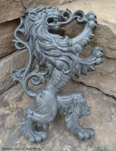 Load image into Gallery viewer, Animal LION Rampant Lowenbrau sculpture wall art frieze www.Neo-Mfg.com 12" medieval a9