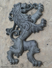 Load image into Gallery viewer, Animal LION Rampant Lowenbrau sculpture wall art frieze www.Neo-Mfg.com 12" medieval a9
