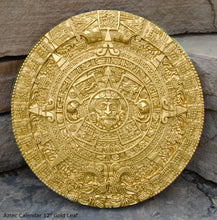 Load image into Gallery viewer, History MAYAN AZTEC CALENDAR Sculptural wall relief plaque 12" www.Neo-Mfg.com c5