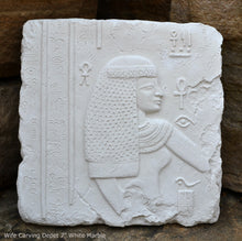 Load image into Gallery viewer, History Egyptian Depet wife Fragment Sculptural wall relief plaque www.Neo-Mfg.com 7" b5