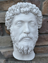 Load image into Gallery viewer, Marcus Aurelius Antoninus Augustus Bust Wall plaque relief Sculpture 16" Museum Quality www.Neo-Mfg.com