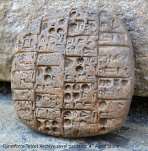 Load image into Gallery viewer, Clay Cuneiform Tablet Archive royal gardeners Archaic Period of Sumer, 2900-2340 BC museum replica Sculpture 4" www.Neo-Mfg.com