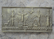 Load image into Gallery viewer, Historical Assyrian Akkadian Adda Cylinder Seal wall Sculpture www.Neo-Mfg.com Mesopotamia Museum Reproduction