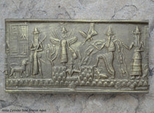 Load image into Gallery viewer, Historical Assyrian Akkadian Adda Cylinder Seal wall Sculpture www.Neo-Mfg.com Mesopotamia Museum Reproduction