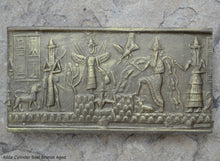 Load image into Gallery viewer, Historical Assyrian Akkadian Adda Cylinder Seal wall Sculpture www.Neo-Mfg.com Mesopotamia Museum Reproduction