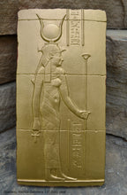 Load image into Gallery viewer, History Egyptian Goddess Hathor Dendera Sculptural wall relief www.Neo-Mfg.com 11" Cow home decor art e9
