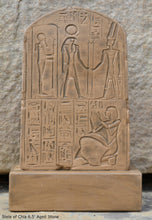 Load image into Gallery viewer, Egyptian votive stele of Chia scribe & treasurer of Ramses II Sculpture Statue Fragment 6.5" Tall www.Neo-Mfg.com