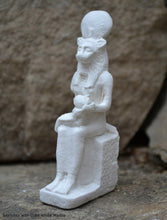 Load image into Gallery viewer, Egyptian Sekhmet with child seated Sculpture Statue 4" www.Neo-Mfg.com amulet