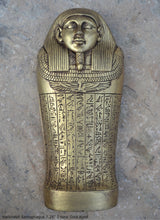 Load image into Gallery viewer, Egyptian Harkhebit Sarcophagus Sculpture reproduction art 7.25" www.Neo-Mfg.com home decor Museum