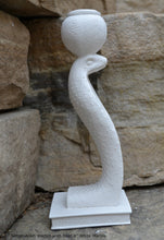 Load image into Gallery viewer, History Egyptian Netjer-Ankh w/ bowl Cobra Artifact Sculpture Statue 8" www.Neo-Mfg.com Museum Replica