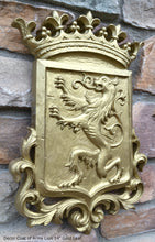 Load image into Gallery viewer, Decor Coat of Arms Lion wall plaque sign 14" www.Neo-Mfg.com home garden decor art medieval