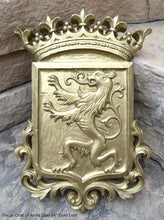 Load image into Gallery viewer, Decor Coat of Arms Lion wall plaque sign 14" www.Neo-Mfg.com home garden decor art medieval