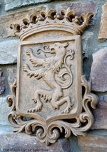Load image into Gallery viewer, Decor Coat of Arms Lion wall plaque sign 14" www.Neo-Mfg.com home garden decor art medieval