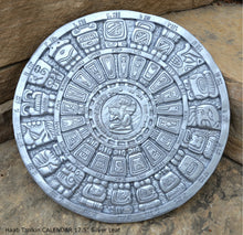 Load image into Gallery viewer, History MAYAN AZTEC Haab Tzolkin CALENDAR Sculptural wall relief plaque 17.5" Museum Quality Neo-Mfg