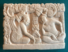 Load image into Gallery viewer, Aztec Mayan Itzamnaah Ixchel Itzamná sculpture Artifact Carved Sculpture Statue 11" www.Neo-Mfg.com wall plaque relief m6