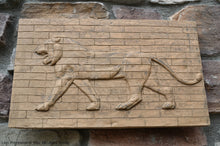 Load image into Gallery viewer, Assyrian Babylonian Lion Processional Way wall plaque art Sculpture 15.25" www.Neo-Mfg.com