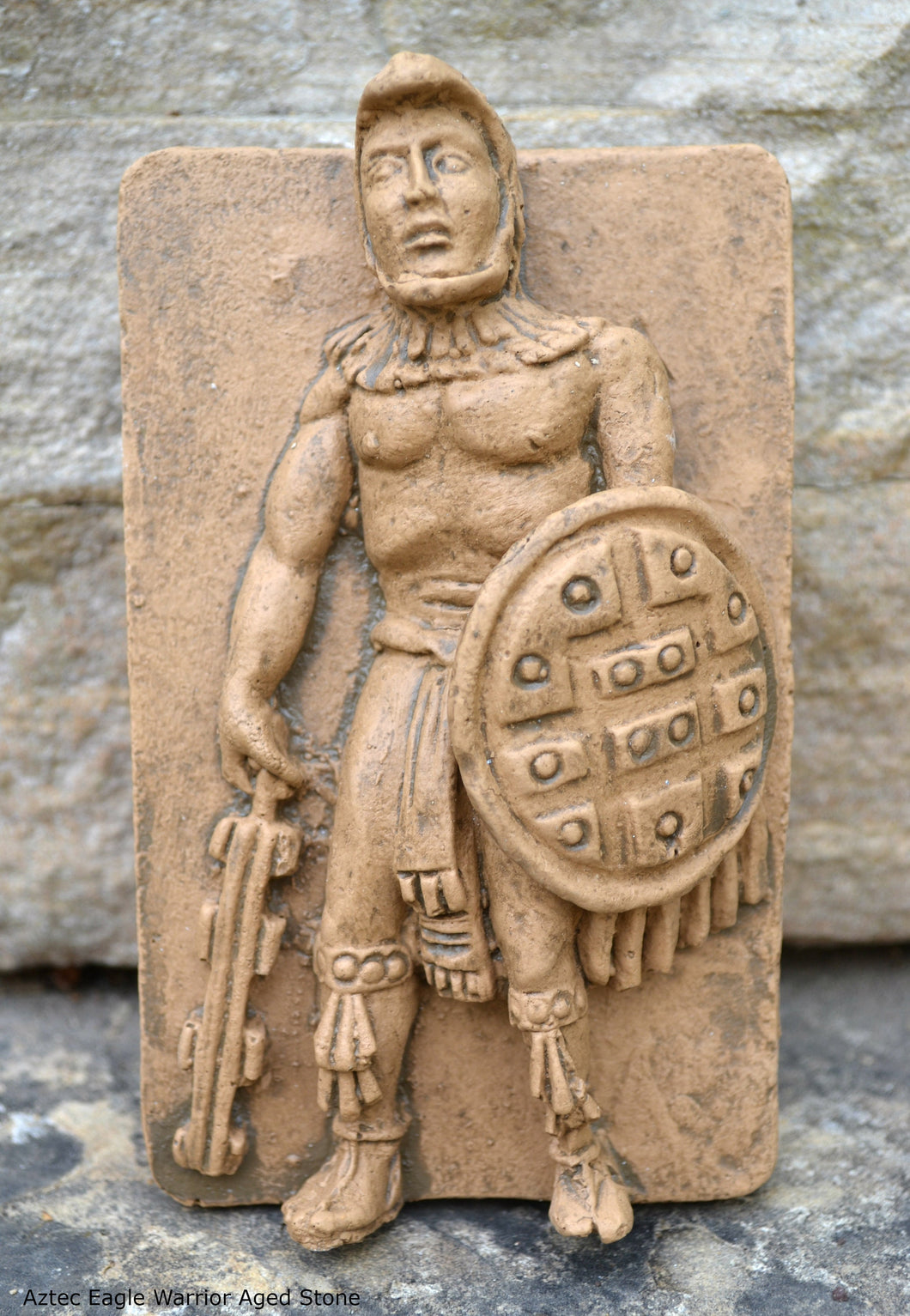 Aztec Mayan Eagle Warrior Cuauhpilli relief sculpture wall plaque www.Neo-Mfg.com 5