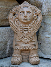 Load image into Gallery viewer, History Aztec Maya Mesoamerica Zapotec Xipe Totec Deity Sculpture Statue wall plaque www.Neo-Mfg.com 8" museum replica k36
