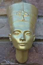 Load image into Gallery viewer, History Egyptian Nefertiti bust Fragment Sculptural wall relief plaque www.Neo-Mfg.com 7.5"