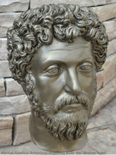 Load image into Gallery viewer, Marcus Aurelius Antoninus Augustus Bust Wall plaque relief Sculpture 16" Museum Quality www.Neo-Mfg.com