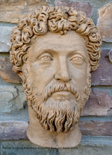 Load image into Gallery viewer, Marcus Aurelius Antoninus Augustus Bust Wall plaque relief Sculpture 16" Museum Quality www.Neo-Mfg.com