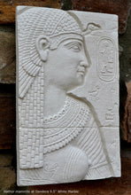 Load image into Gallery viewer, History Egyptian Goddess Hathor mammisi at Dendera Sculptural wall relief www.Neo-Mfg.com 9.5" d23